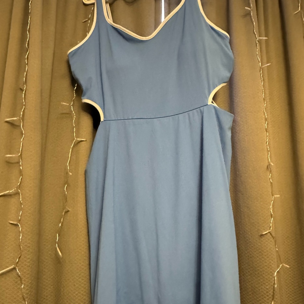 Blue Sleeveless Athletic Dress